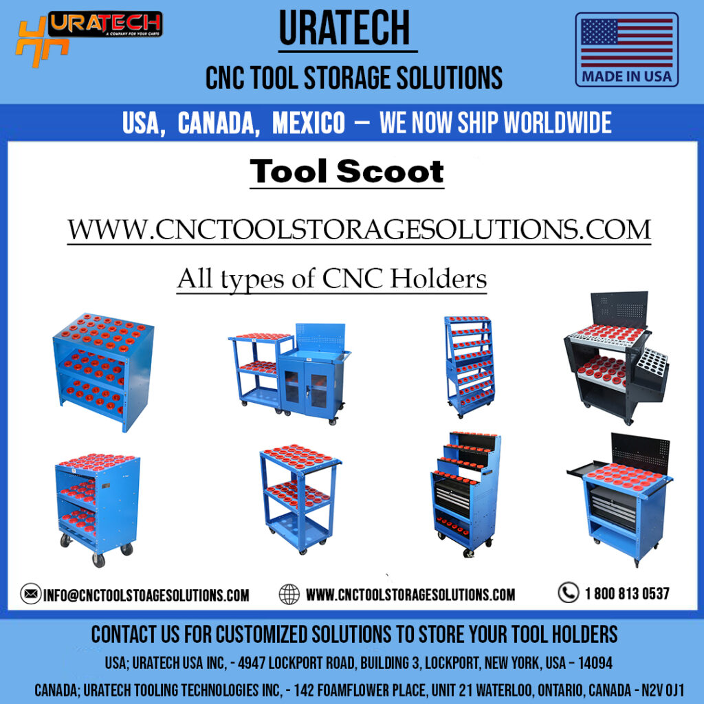 Tool Scoot – Heavy-Duty CNC Tool Holder Storage by Uratech