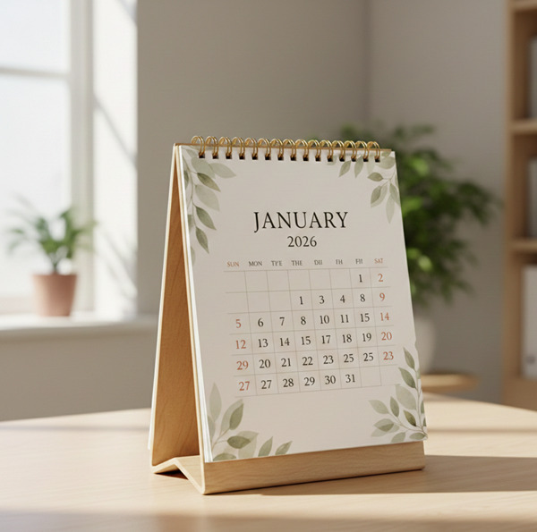 Customizable Desk Calendar