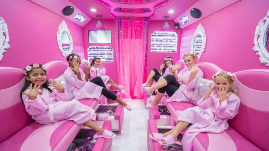 Spa Bus Birthday Party