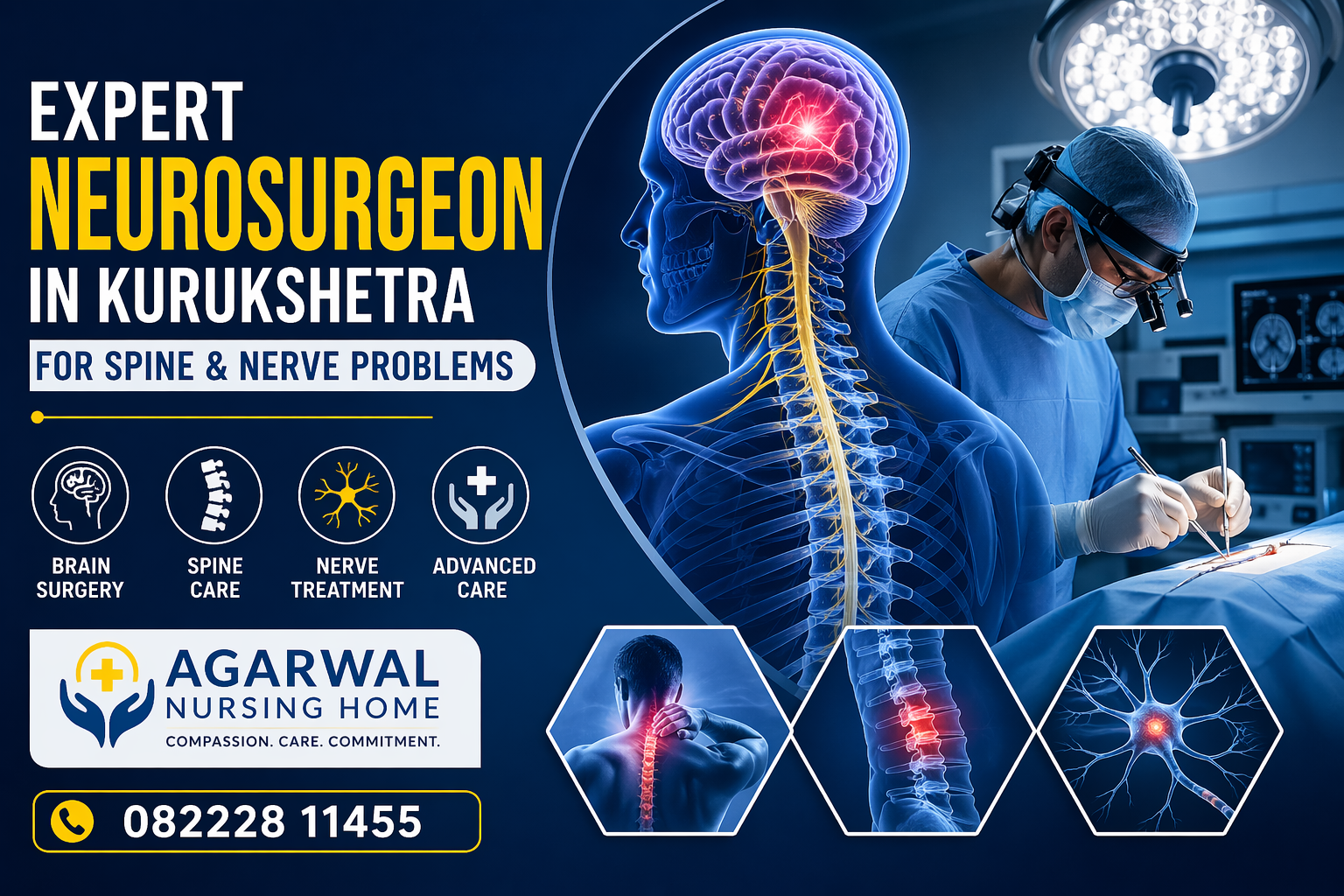 Expert Neurosurgeon in Kurukshetra for Spine & Nerve Problems | Agarwal Nursing Home