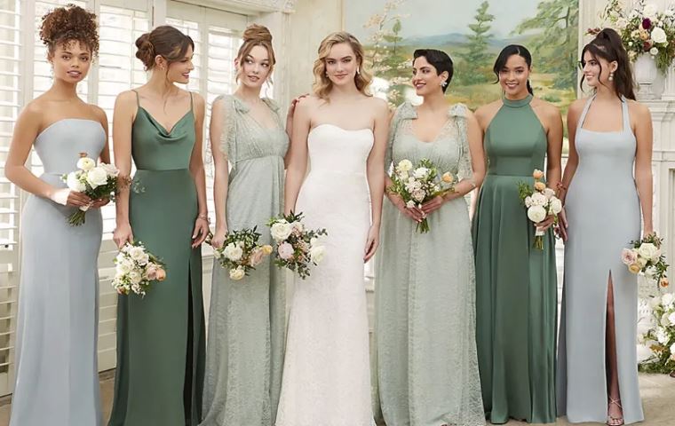 Celebrate Summer Weddings with Dessy, After Six, Alfred Sung, and Social Bridesmaids Looks