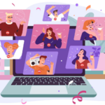 team's virtual party event