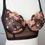 Quarter cup bra