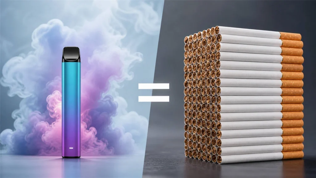 How Many Cigarettes Is a 50K Puff Vape Equal To?