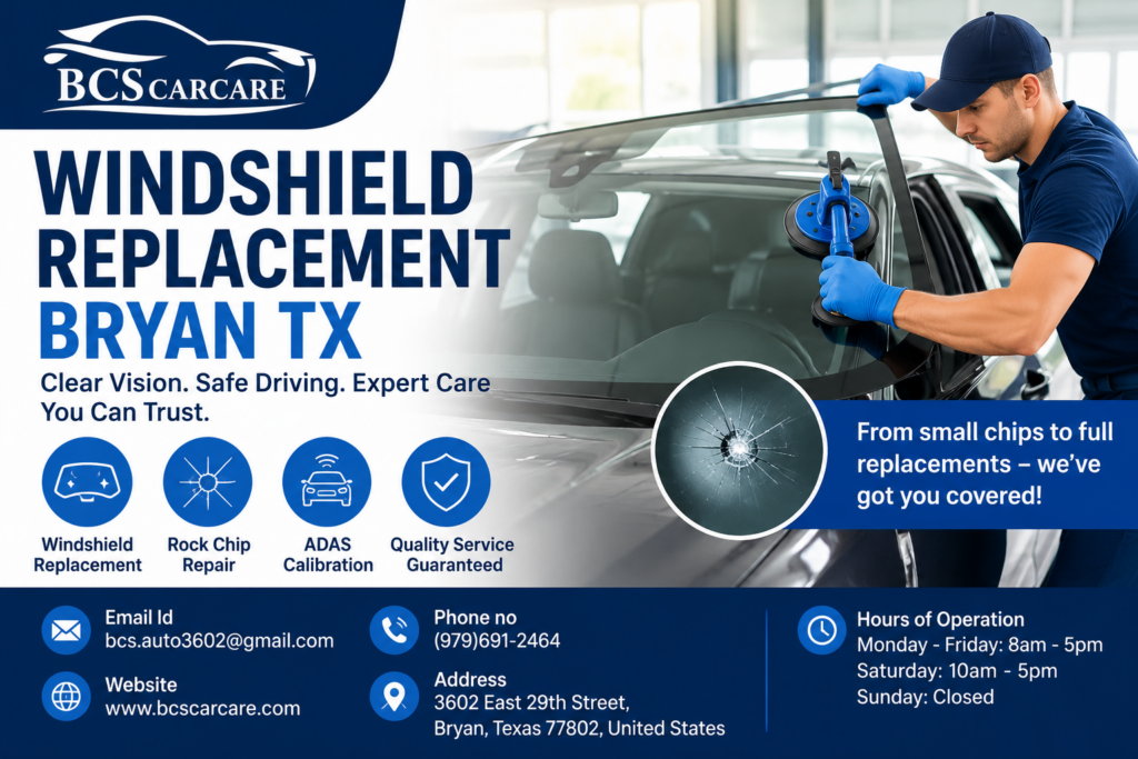 windshield replacement Bryan TX