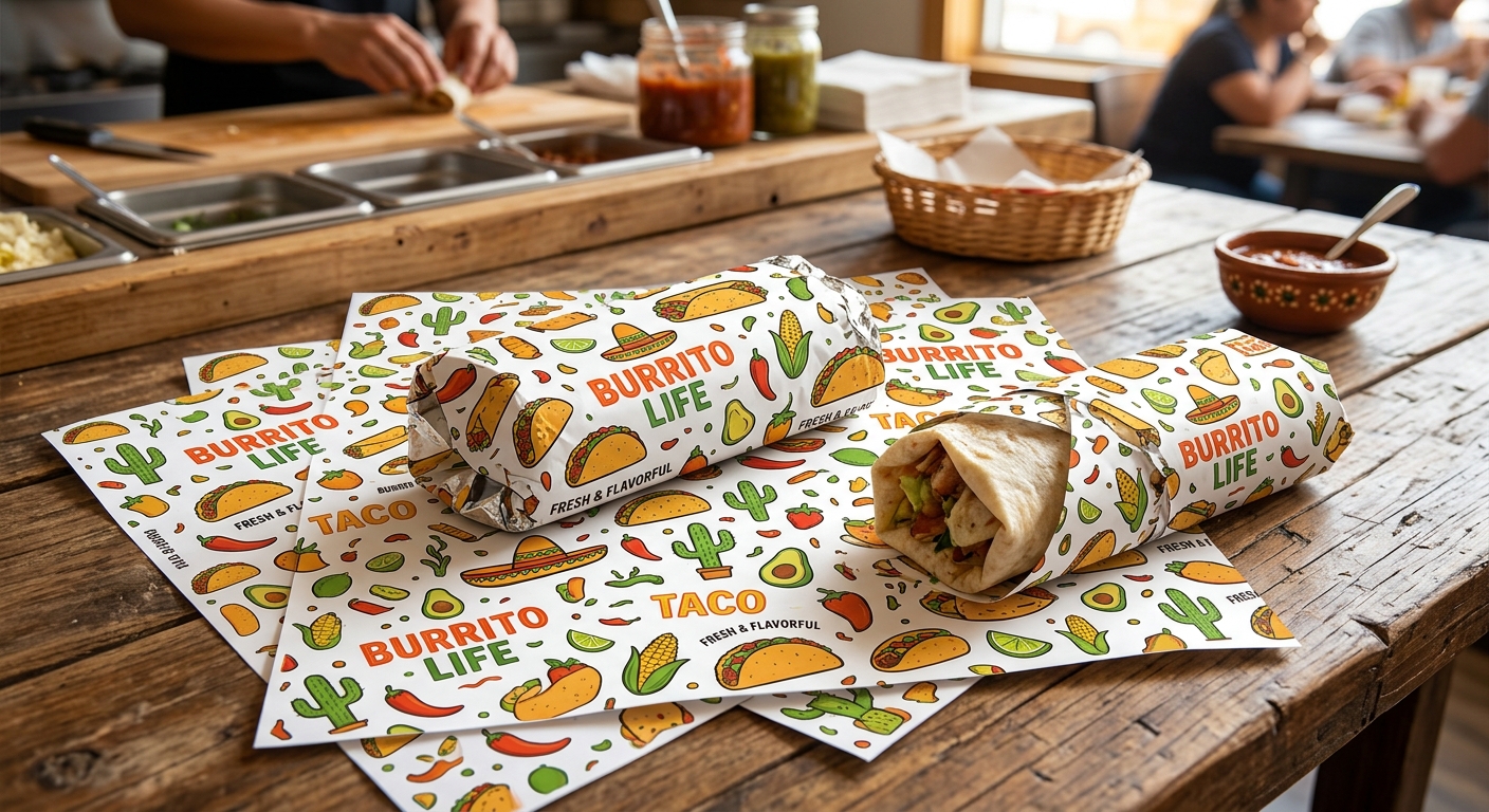 Custom Burrito Wrapping Paper