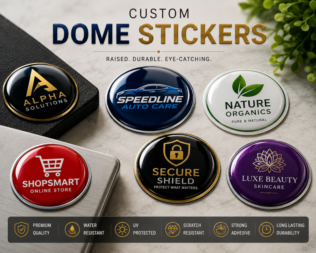 Custom Dome Stickers