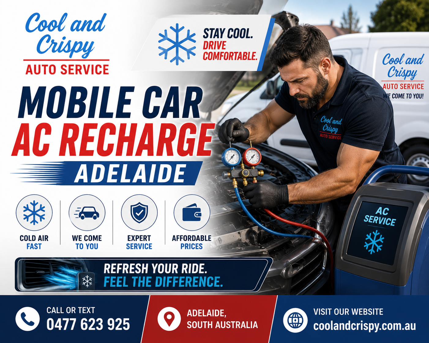 Mobile Car AC Recharge Adelaide: Convenient Cooling When Your Vehicle Needs It